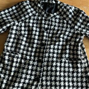 Rafaella Black and White Houndstooth Blazer